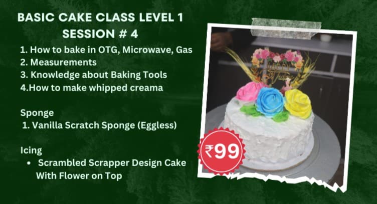 WEBNARS BASIC CAKE CLASS LEVEL 1  Session#4