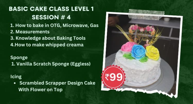 livesession | BASIC CAKE CLASS LEVEL 1 Session#4